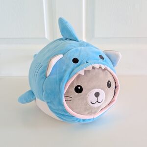 Cute Blue and Gray Shark Plush Toy
